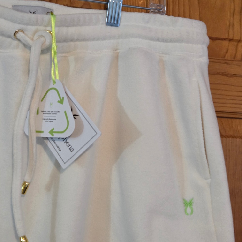 Dudley Stephens Starboard Short Skirt Cream Terry Fleece Scallop XL NEW - Picture 3 of 11